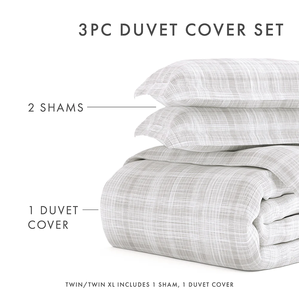 Thatch Pattern 3-Piece Duvet Cover Set - Image 42