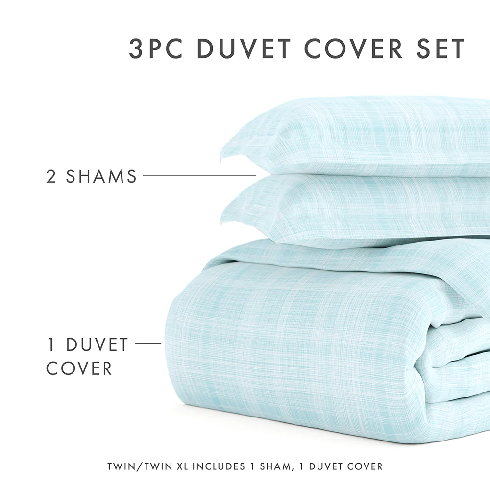 Thatch Pattern 3-Piece Duvet Cover Set - Image 44