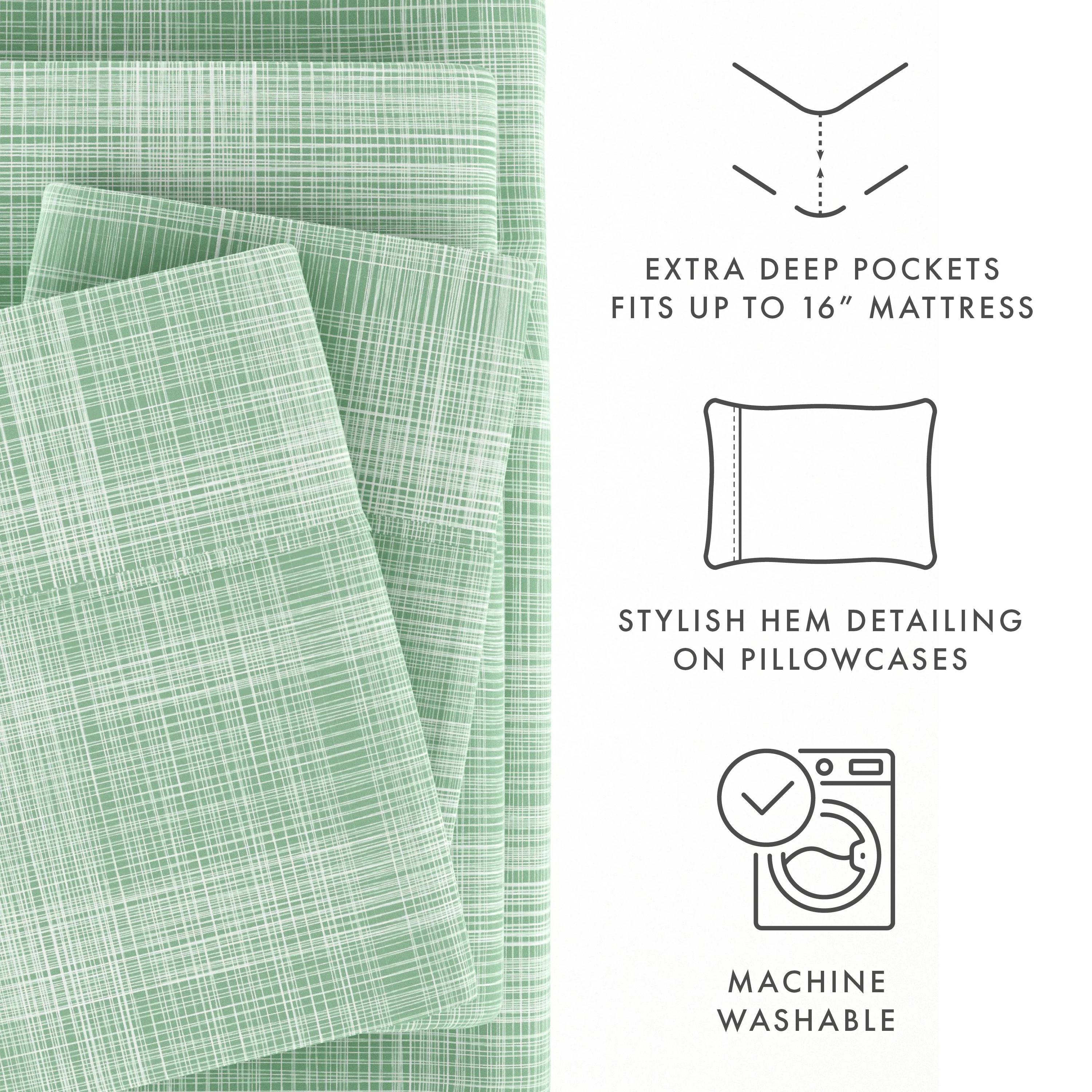 Thatch Pattern 4-Piece Sheet Set - Sale - Image 27