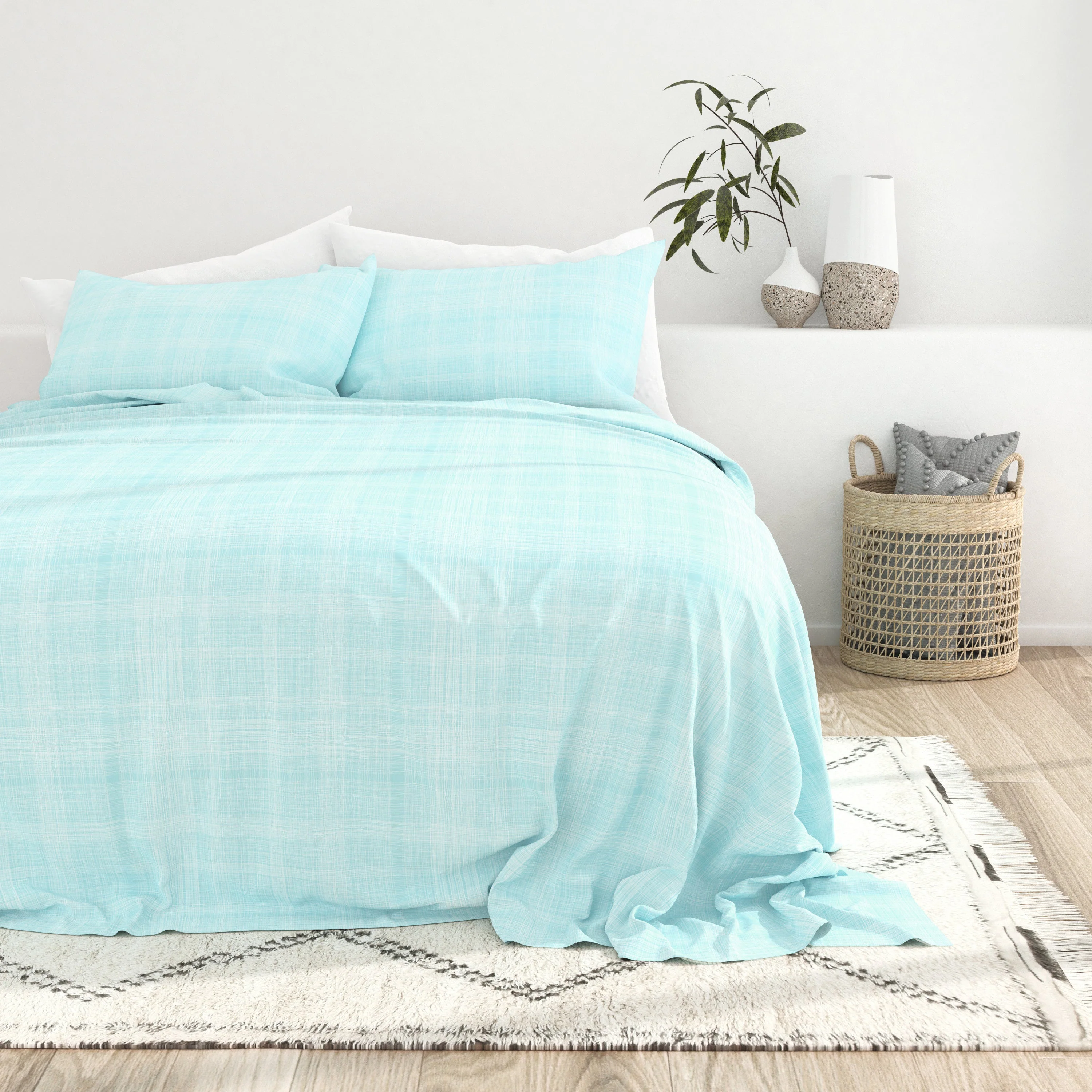 Thatch Pattern 4-Piece Sheet Set - Sale - Image 9