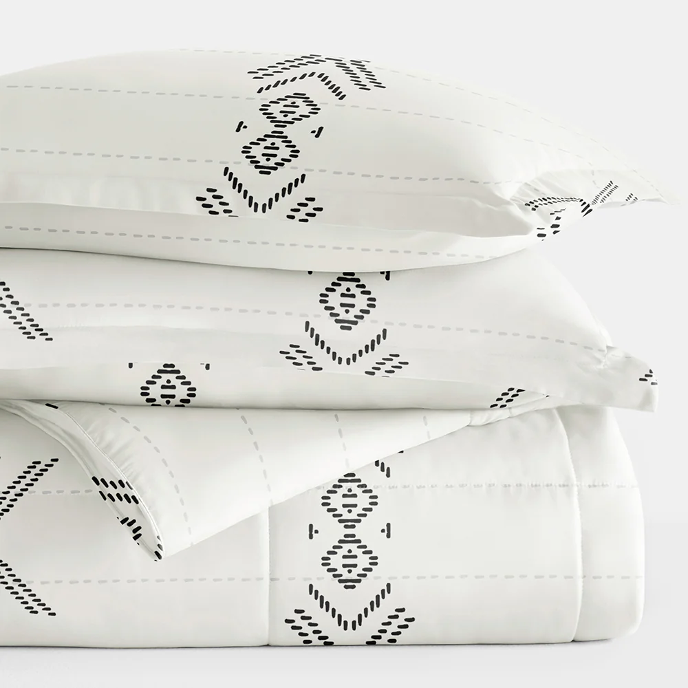 Urban Stitch Patterned Down-Alternative Comforter Set - Image 5