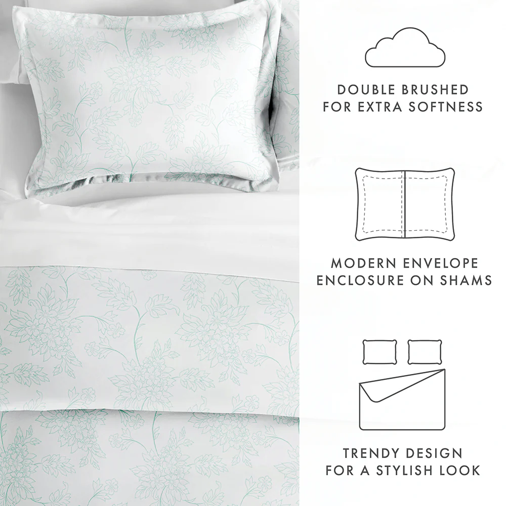 Vines Pattern 3-Piece Duvet Cover Set - Image 16