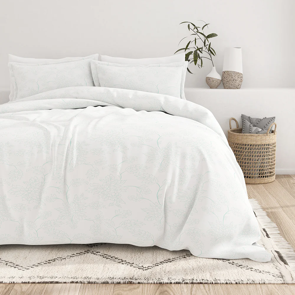 Vines Pattern 3-Piece Duvet Cover Set - Image 2