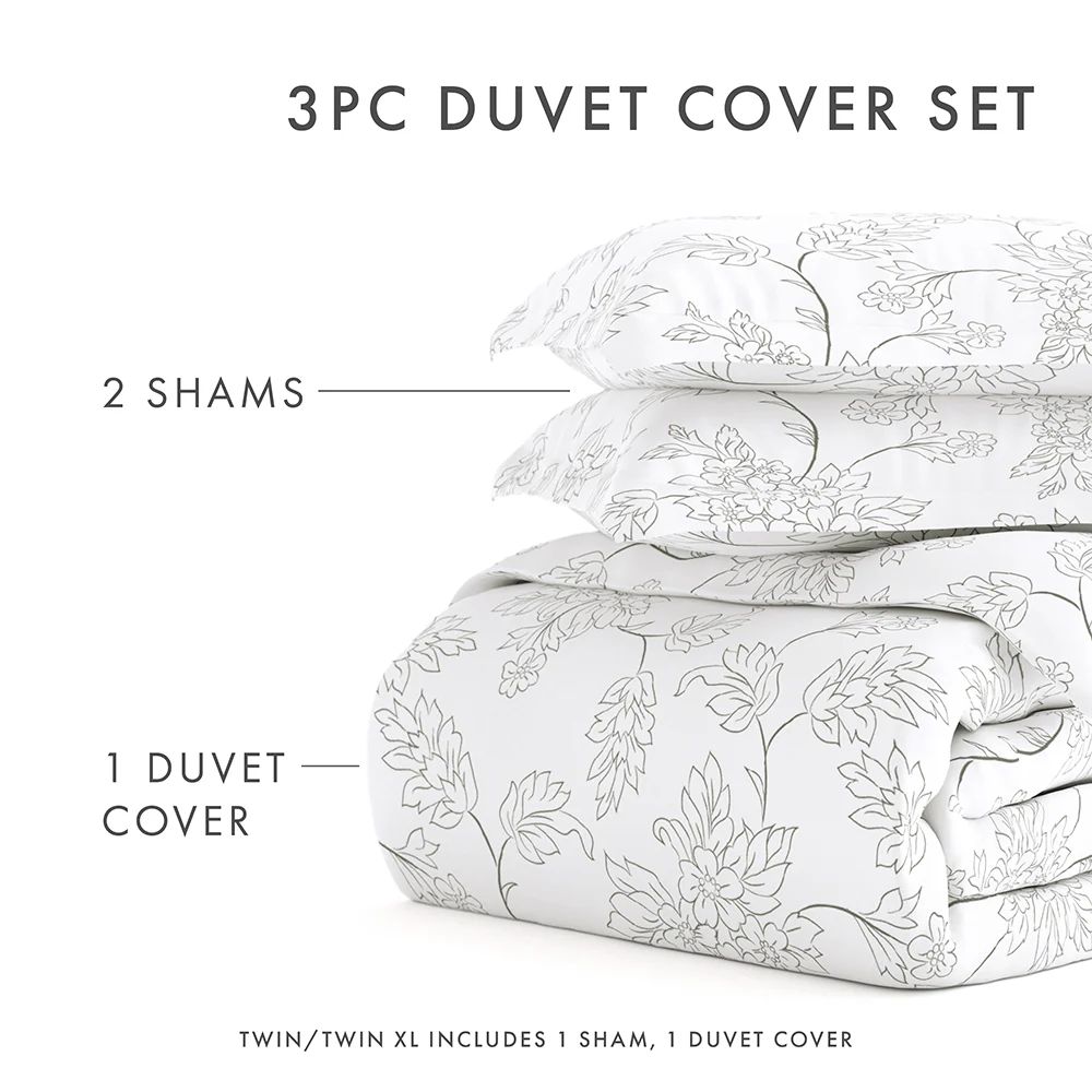 Vines Pattern 3-Piece Duvet Cover Set - Image 21