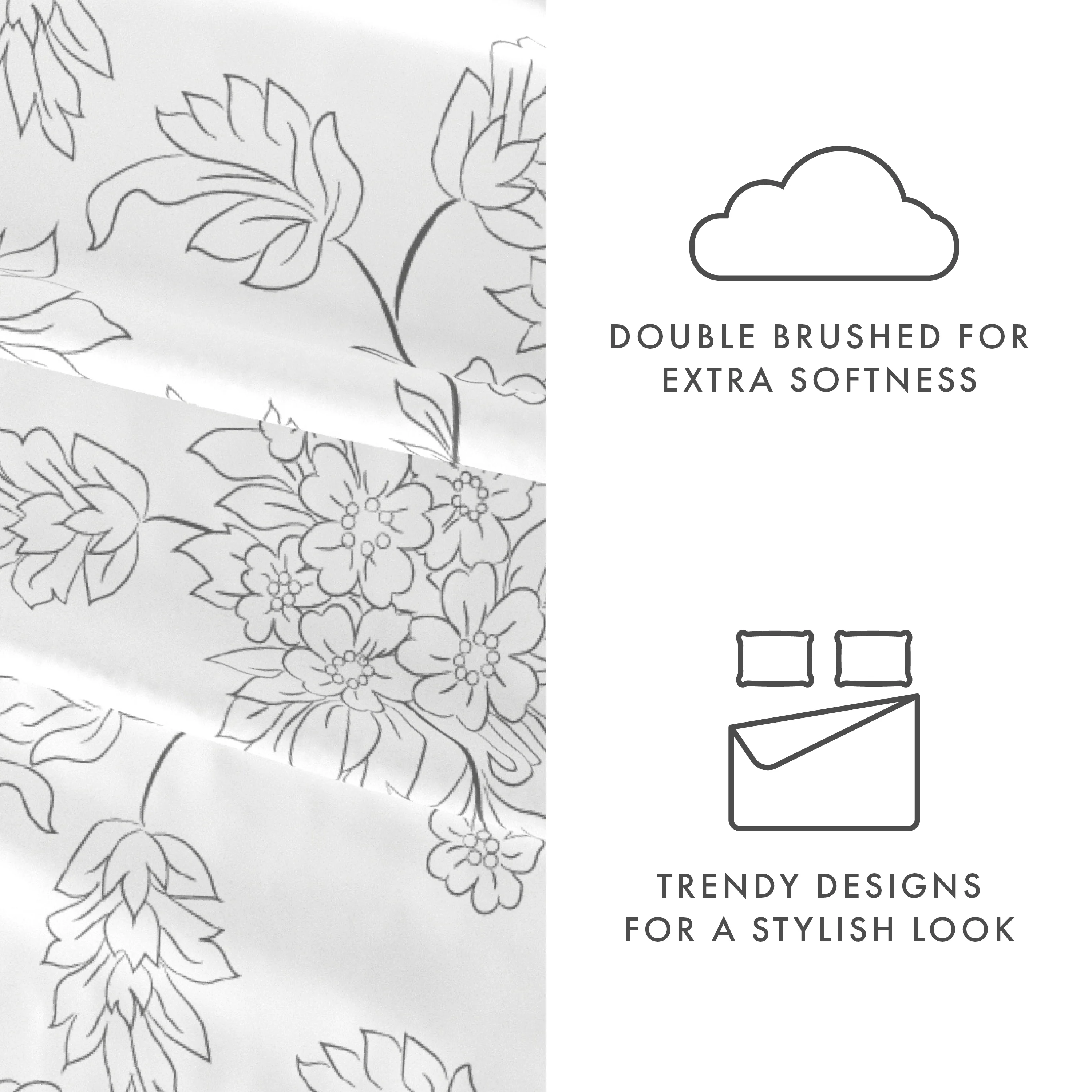 Vines Pattern 4-Piece Sheet Set - Image 11