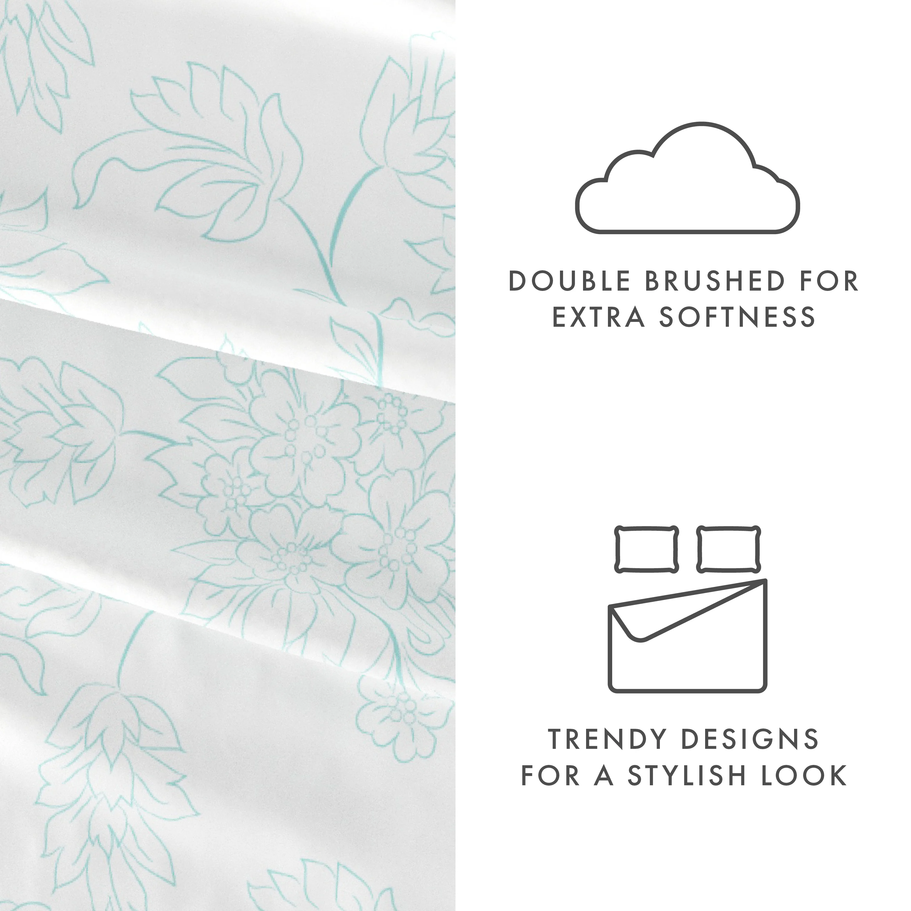 Vines Pattern 4-Piece Sheet Set - Image 12