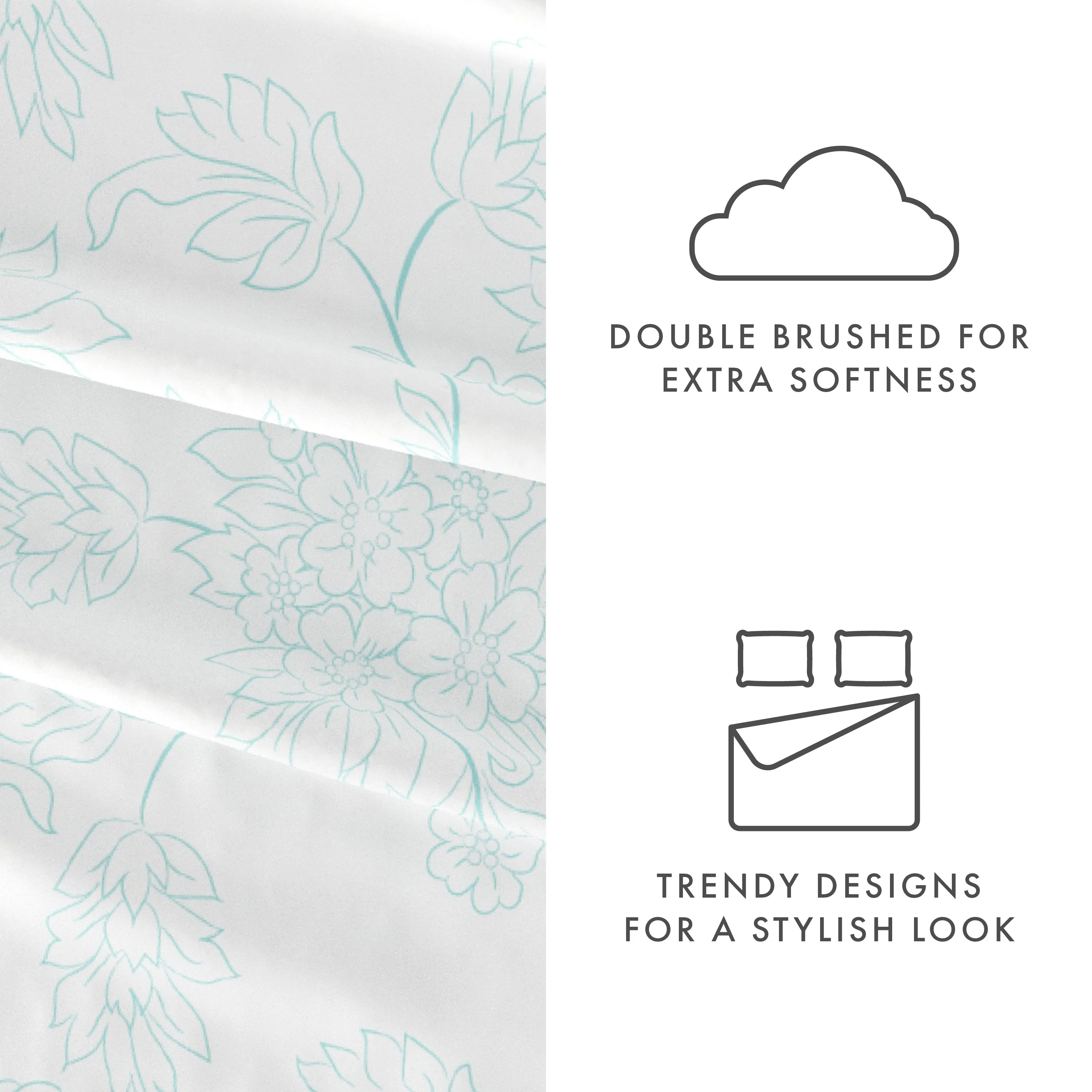 Vines Pattern 4-Piece Sheet Set - Sale - Image 12