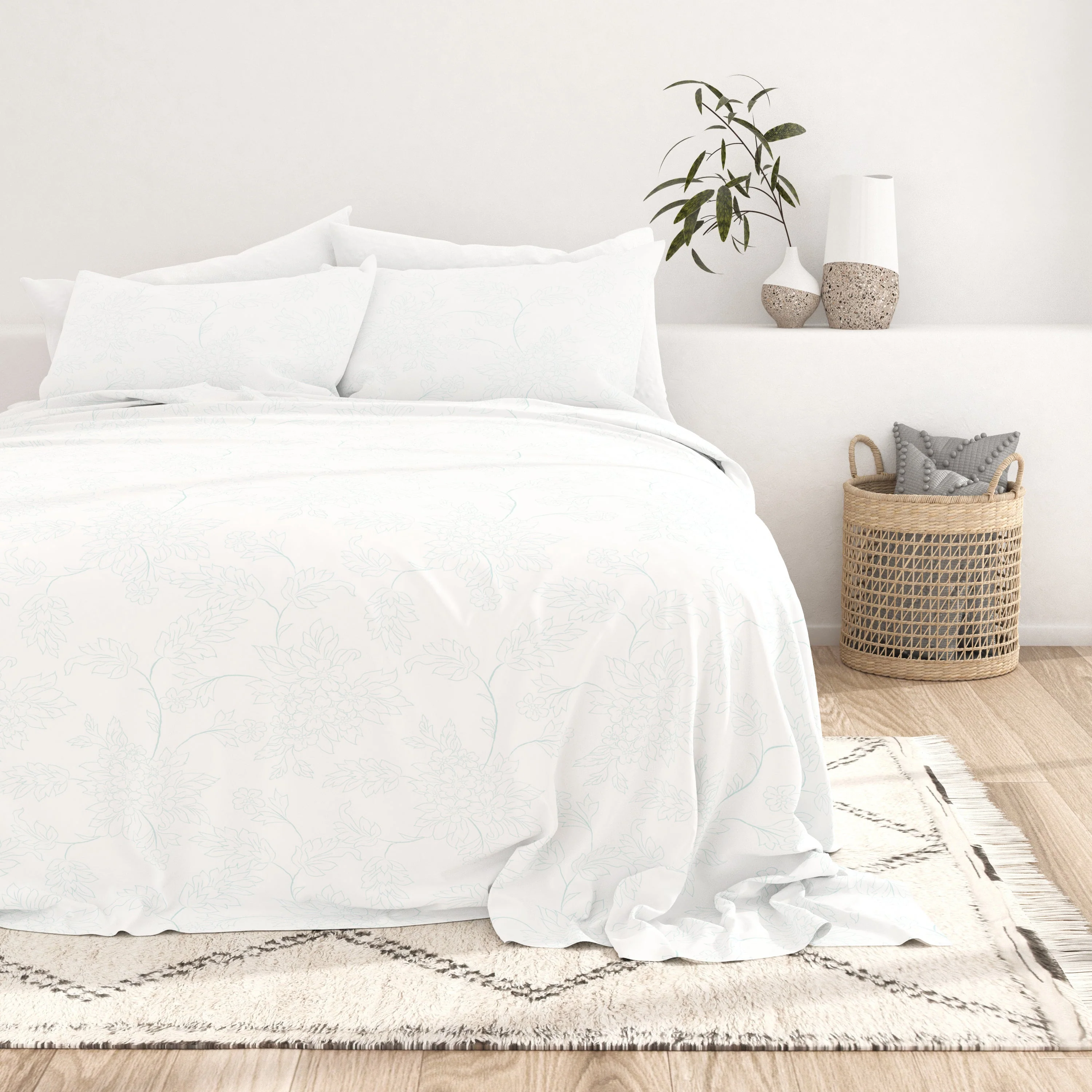 Vines Pattern 4-Piece Sheet Set - Sale - Image 6