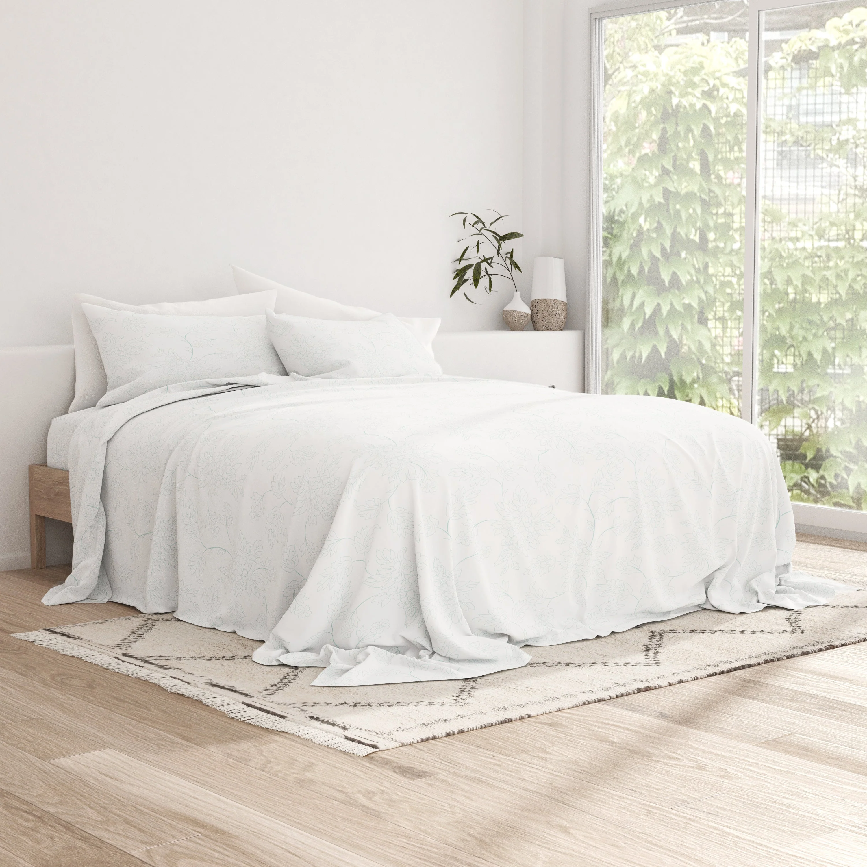 Vines Pattern 4-Piece Sheet Set - Sale - Image 8