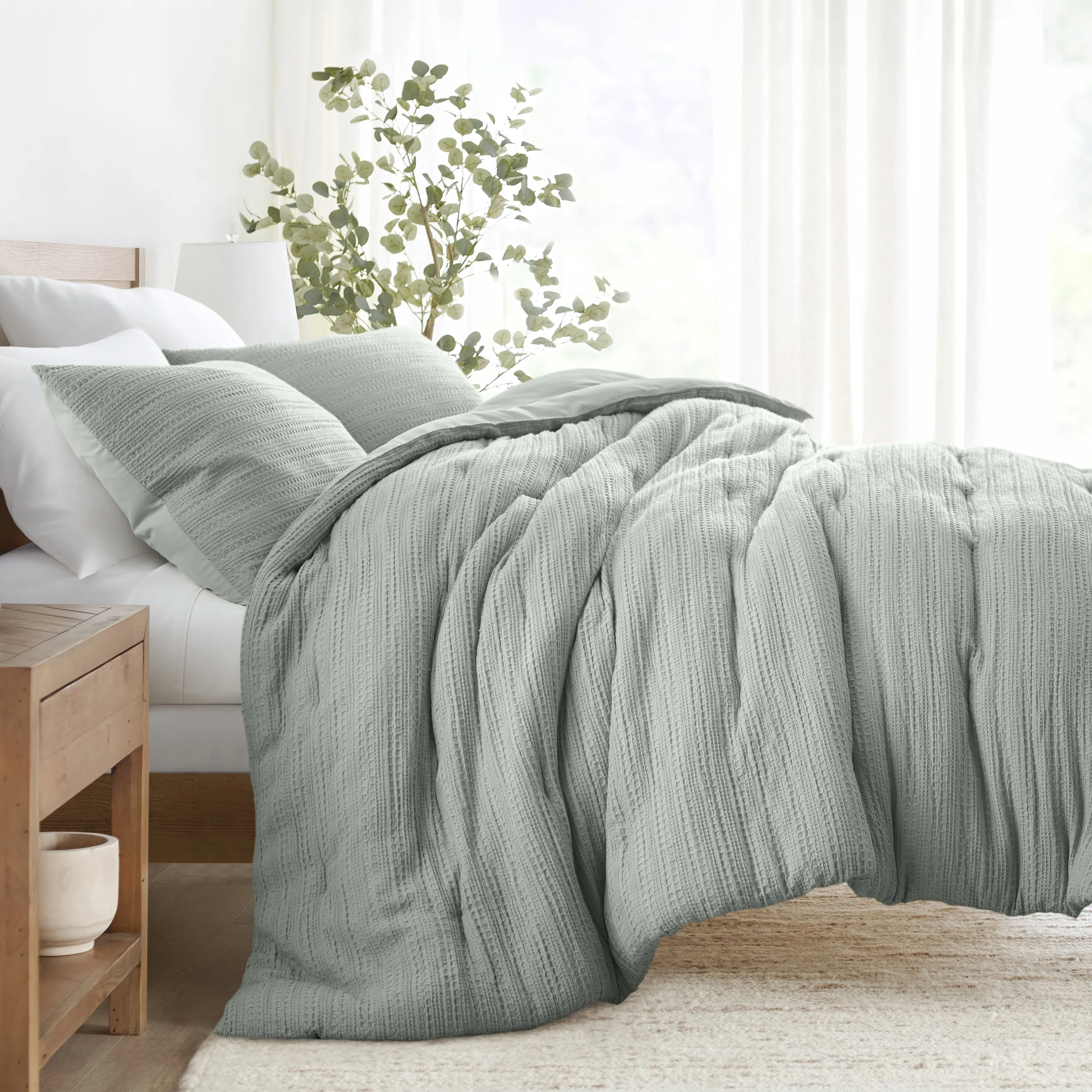 Waffle Textured Comforter Set (Sale) - Image 4
