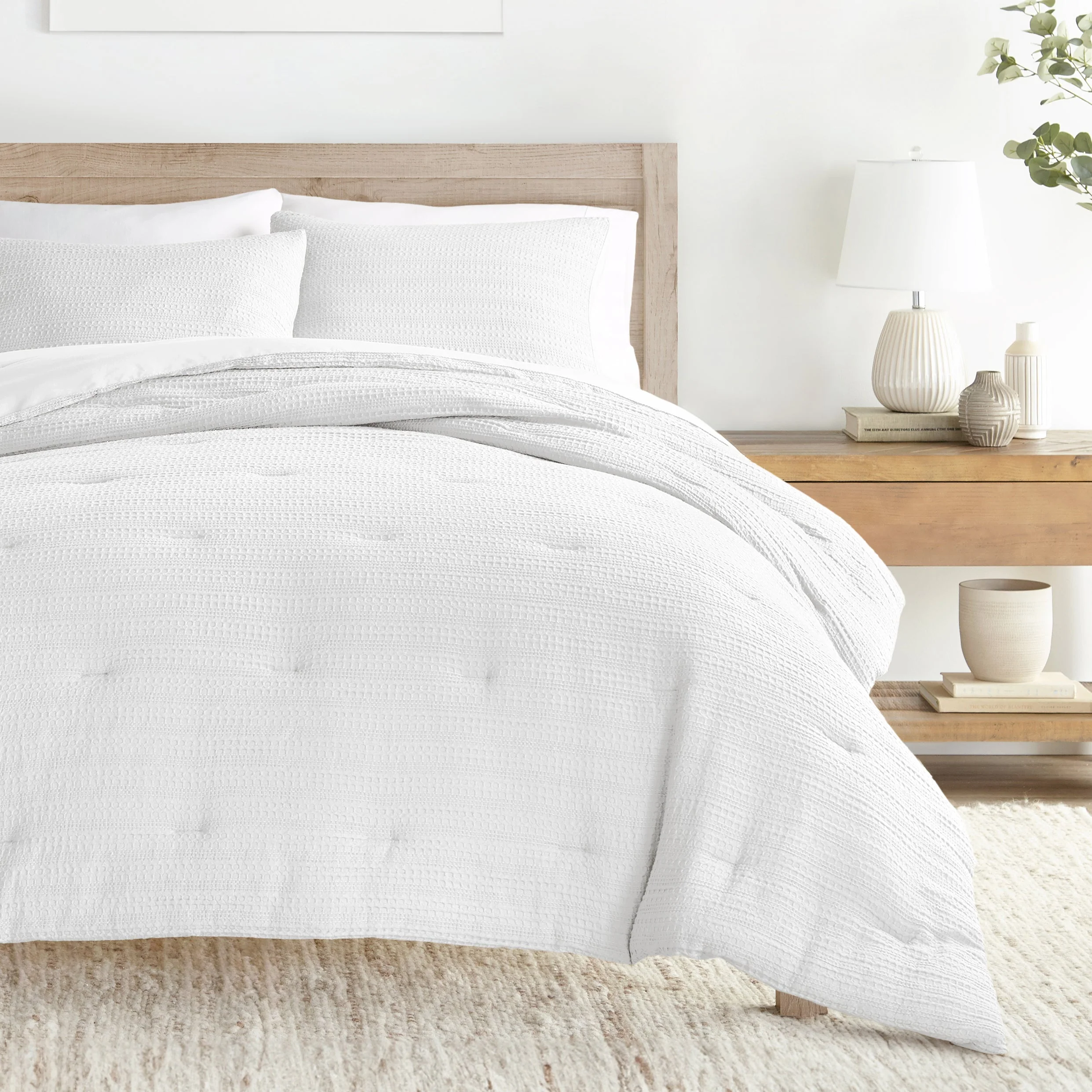 Waffle Textured Down-Alternative Comforter Set - Sale - Image 12