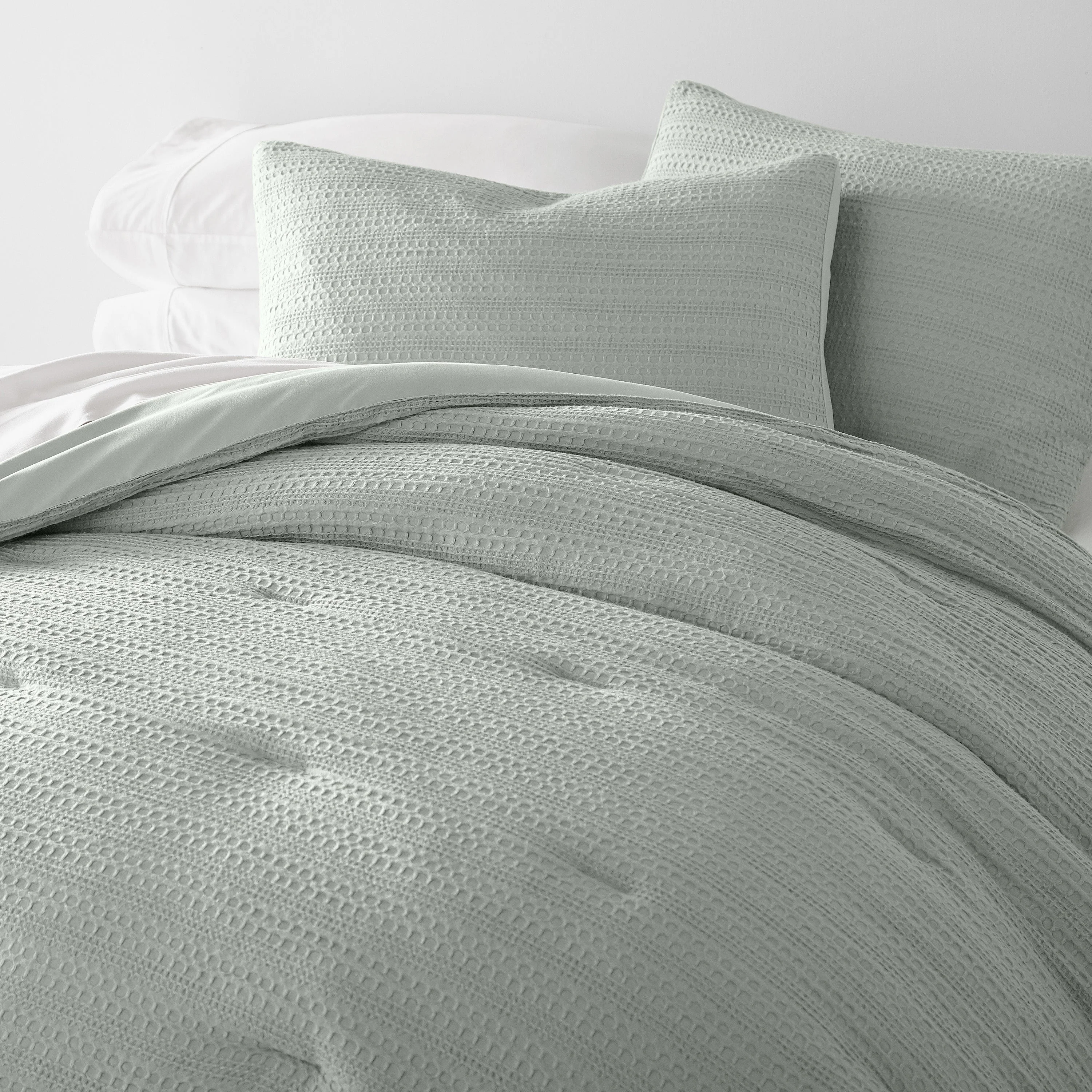 Waffle Textured Down-Alternative Comforter Set - Sale - Image 29