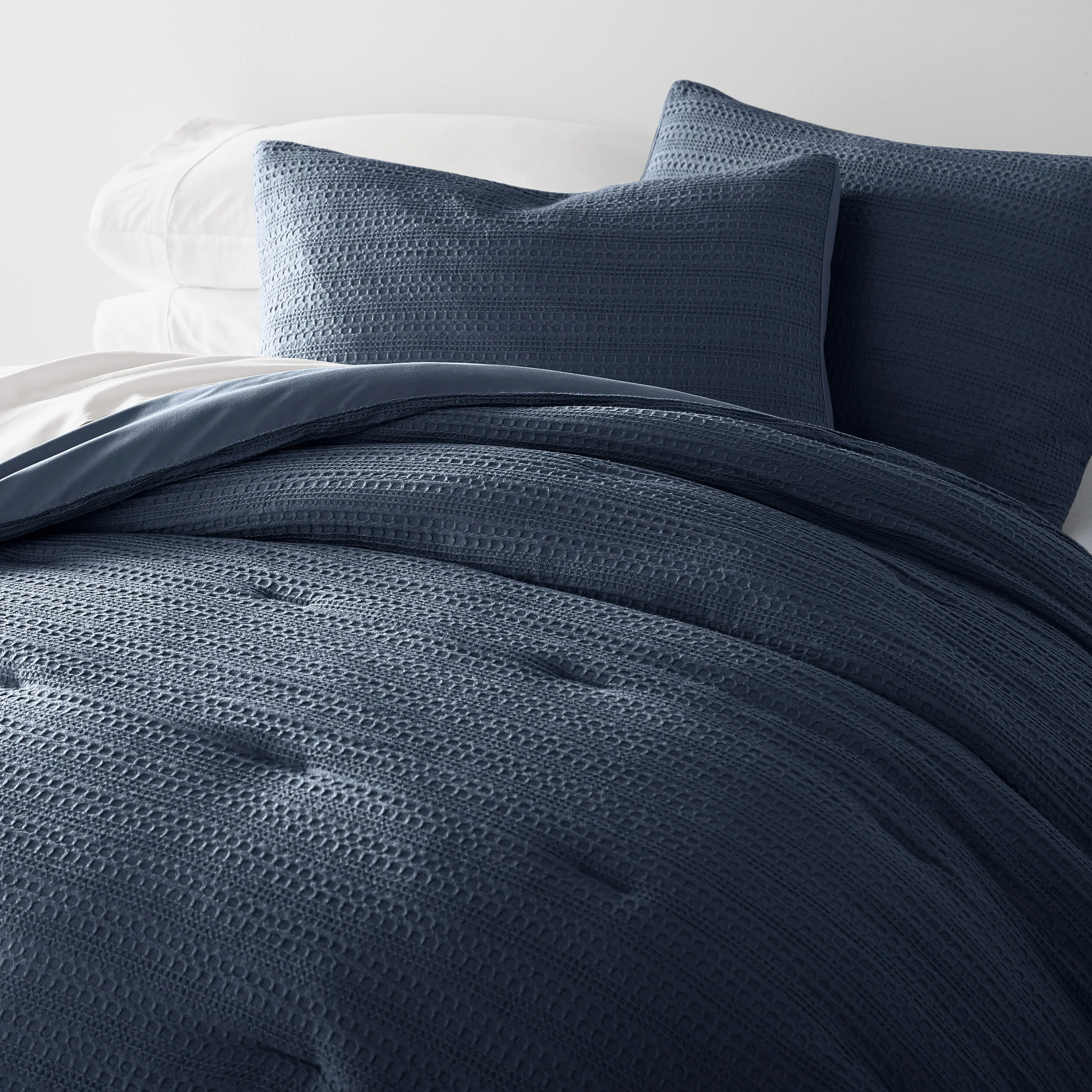 Waffle Textured Down-Alternative Comforter Set - Sale - Image 35