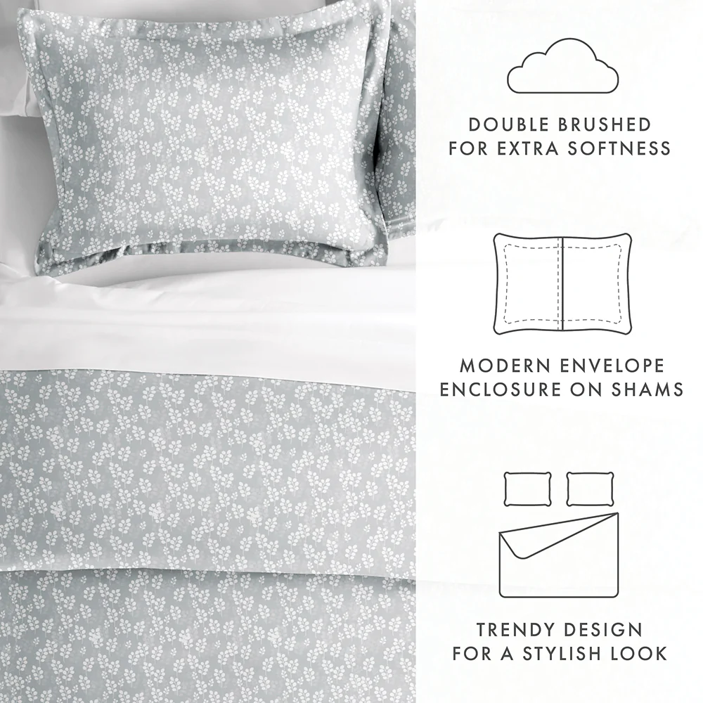 Wheatfield Pattern 3-Piece Duvet Cover Set - Image 24