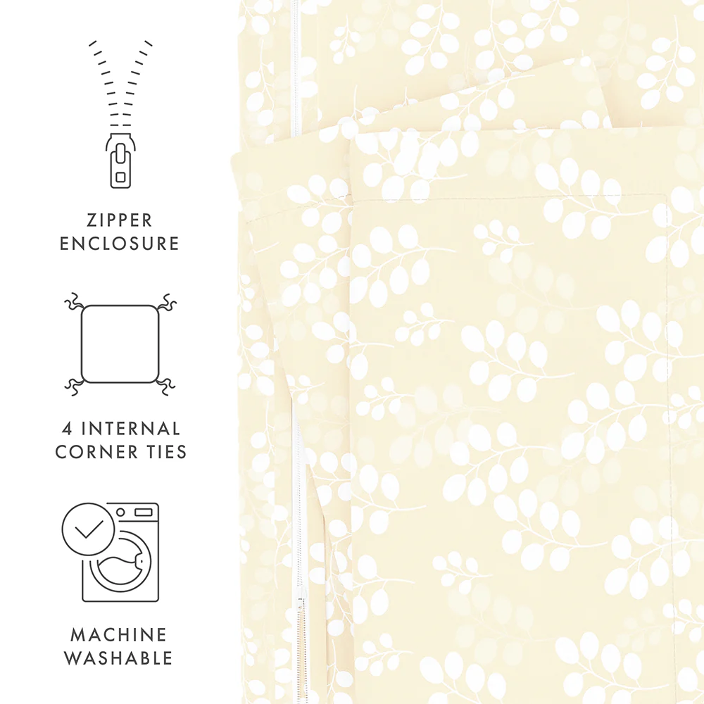 Wheatfield Pattern 3-Piece Duvet Cover Set - Image 25