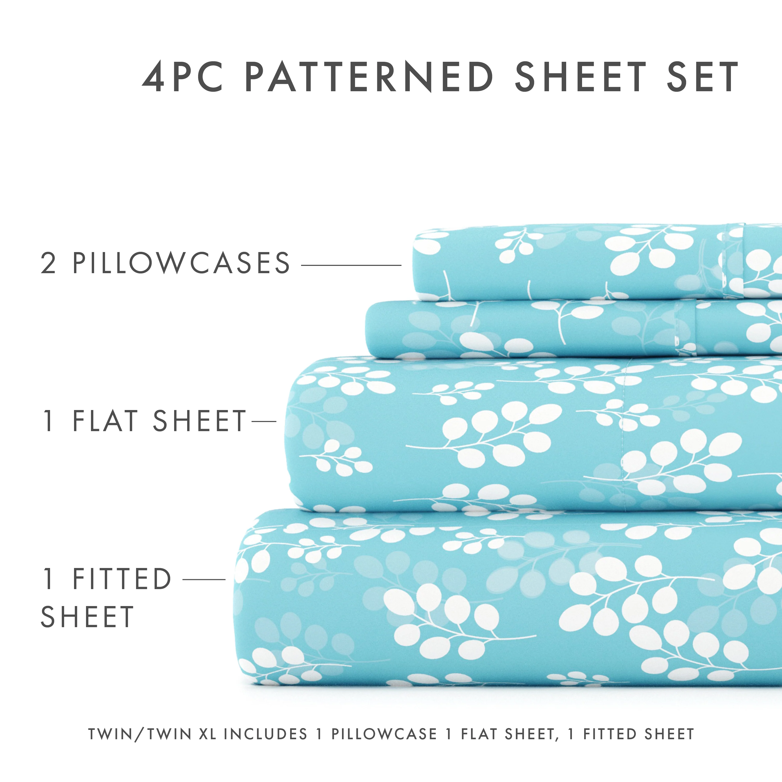 Wheatfield Pattern 4-Piece Sheet Set - Image 14