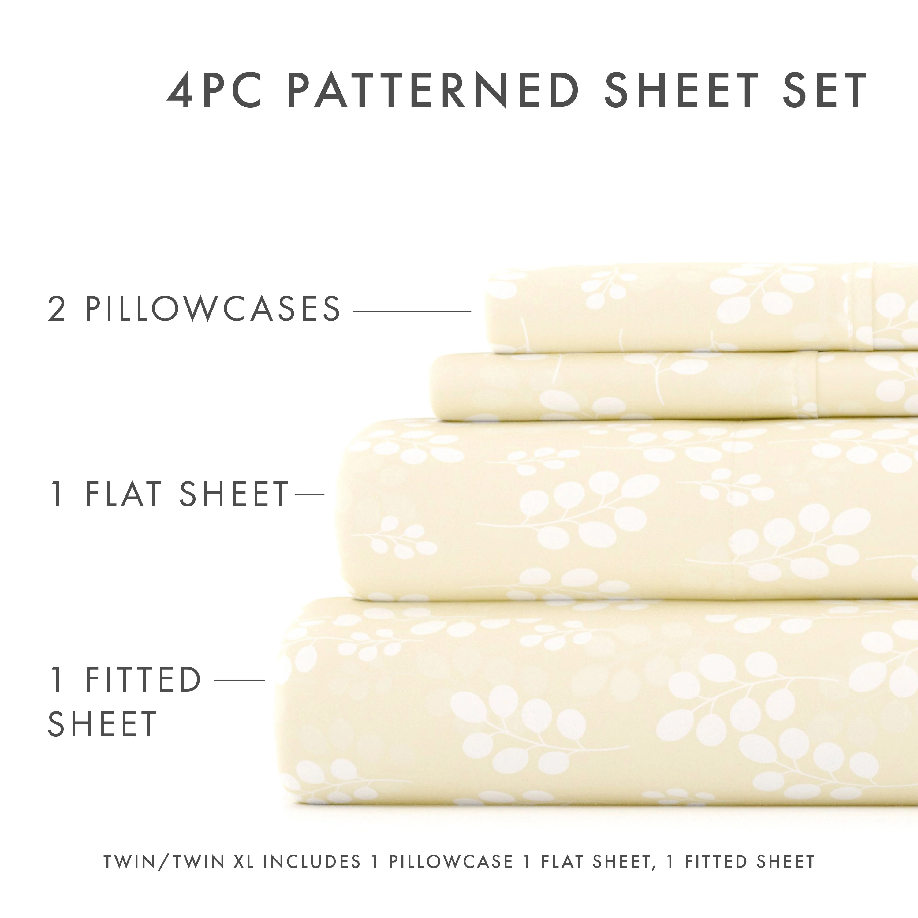 Wheatfield Pattern 4-Piece Sheet Set - Sale - Image 13