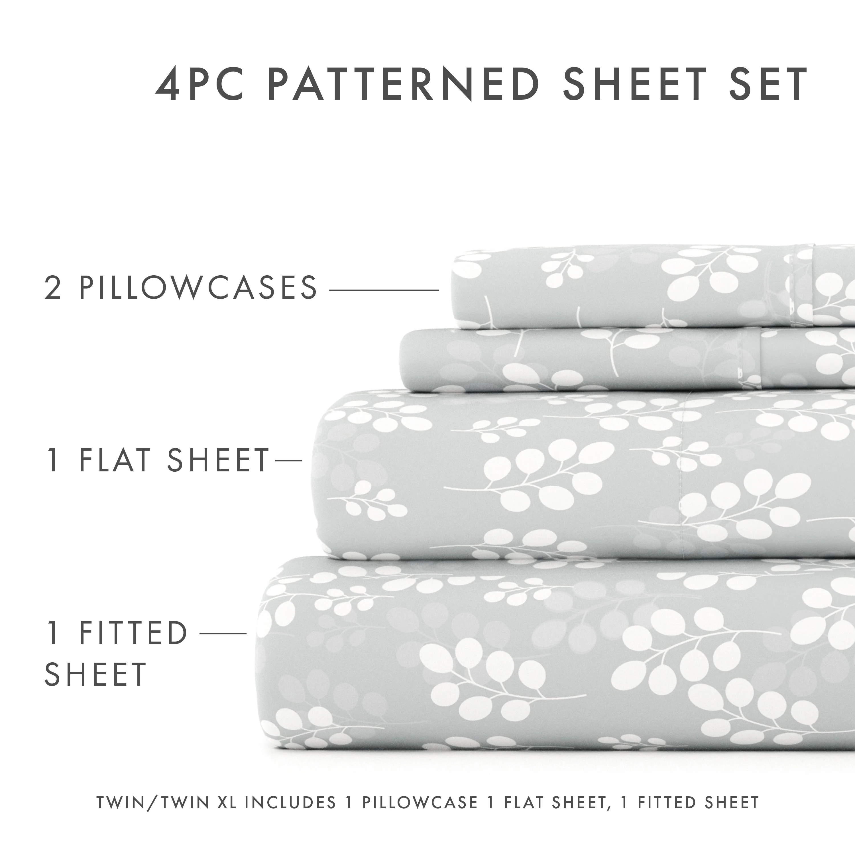 Wheatfield Pattern 4-Piece Sheet Set - Sale - Image 15