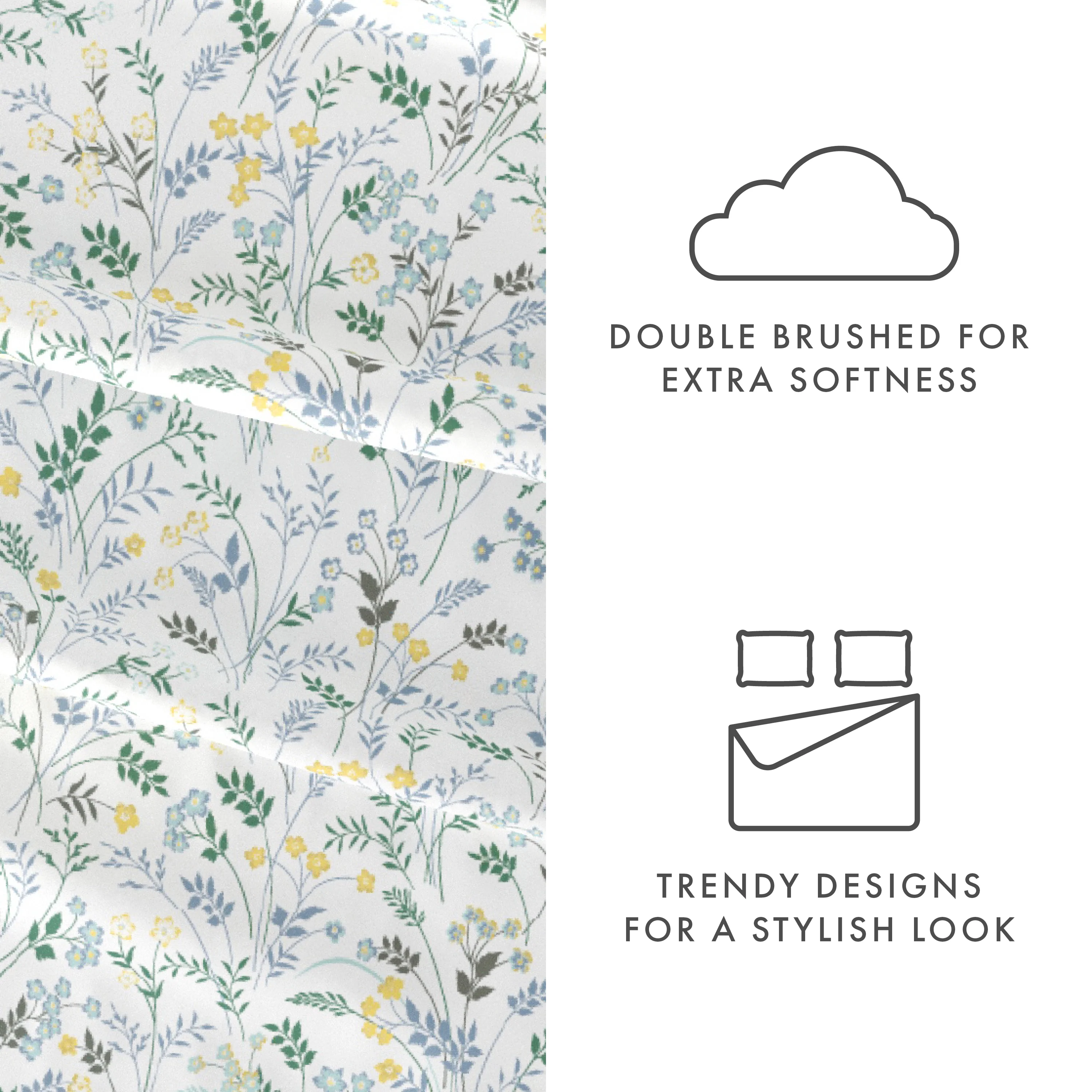 Wildflower Pattern 4-Piece Sheet Set - Image 6
