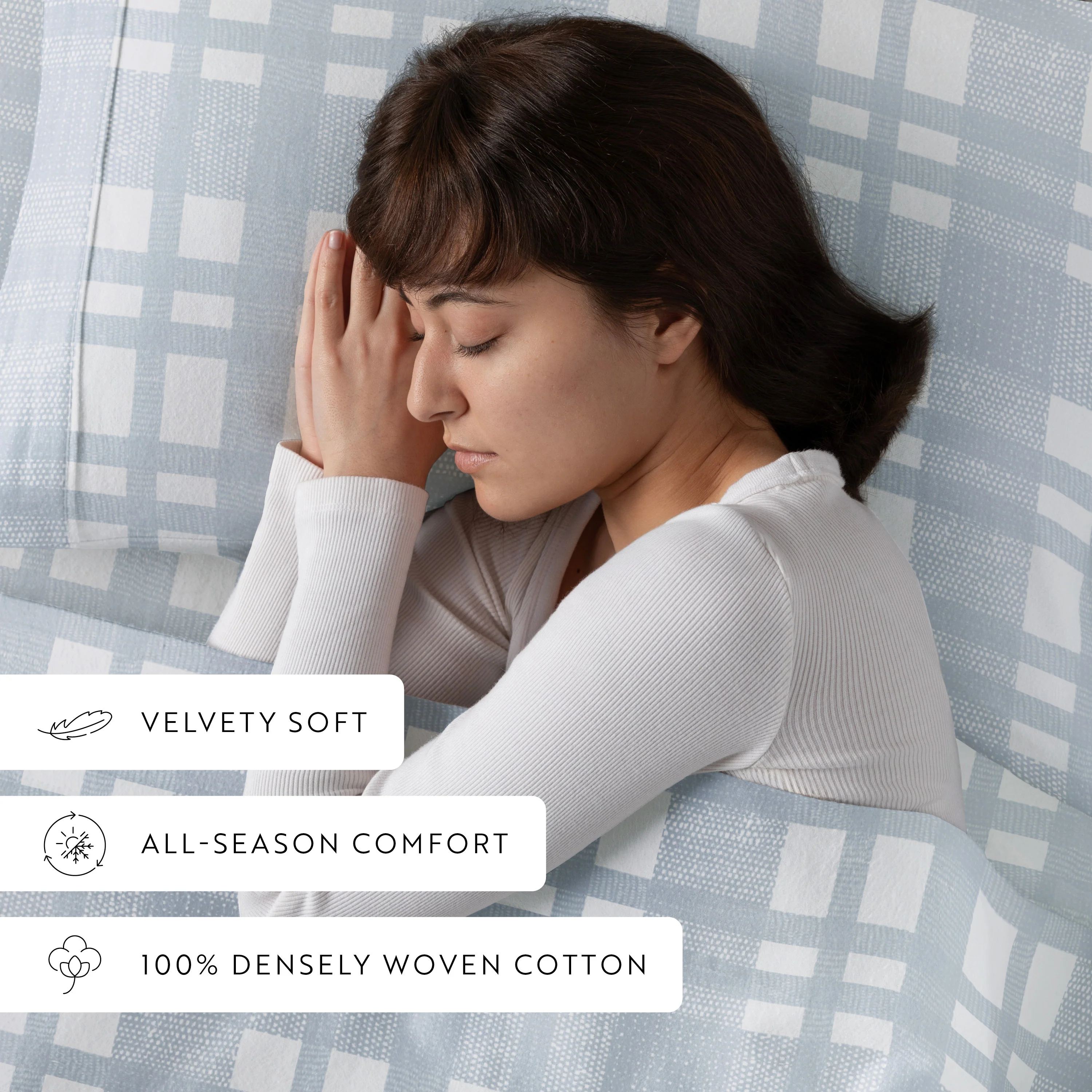Woven 4-Piece Flannel Sheet Set - Image 10