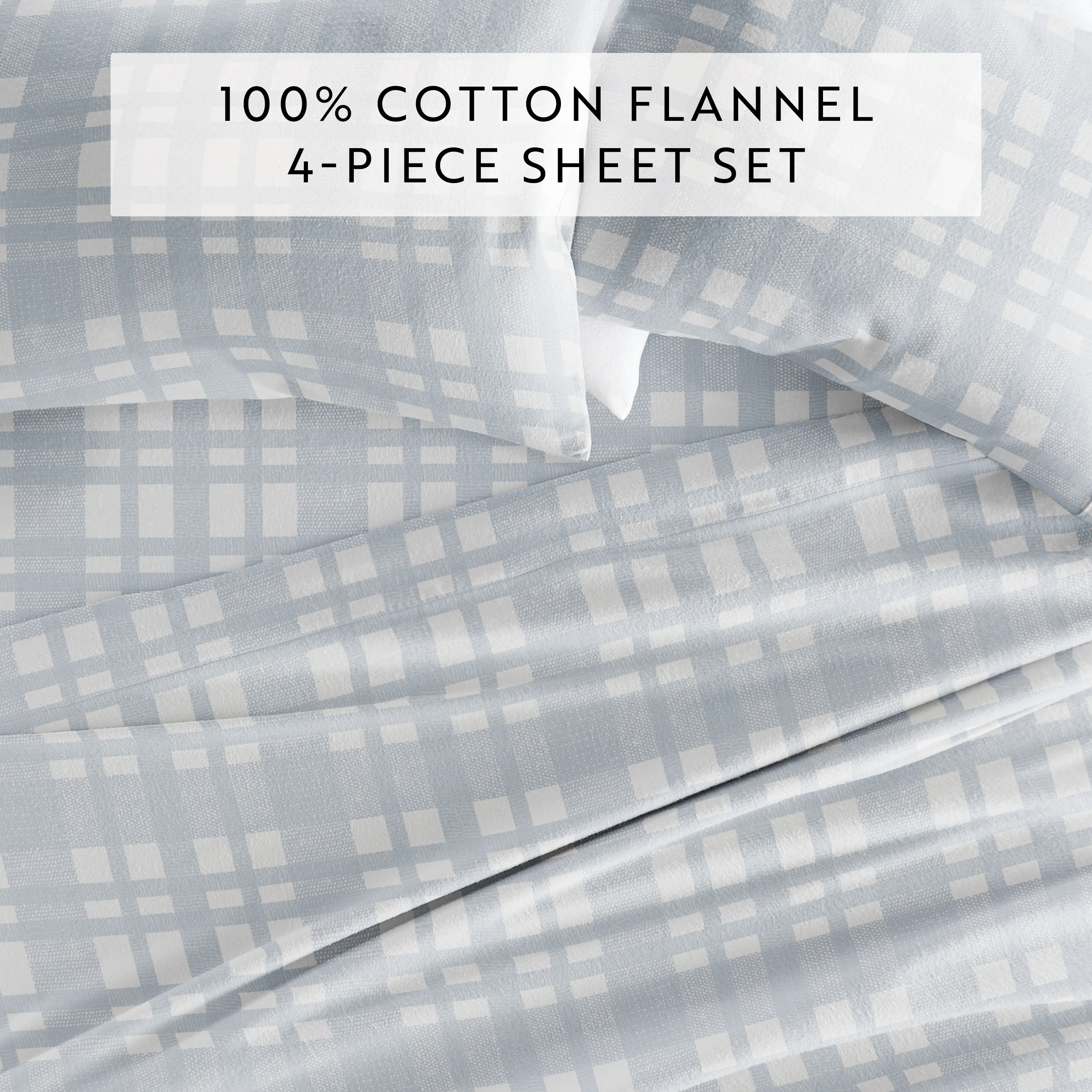 Woven 4-Piece Flannel Sheet Set - Image 5