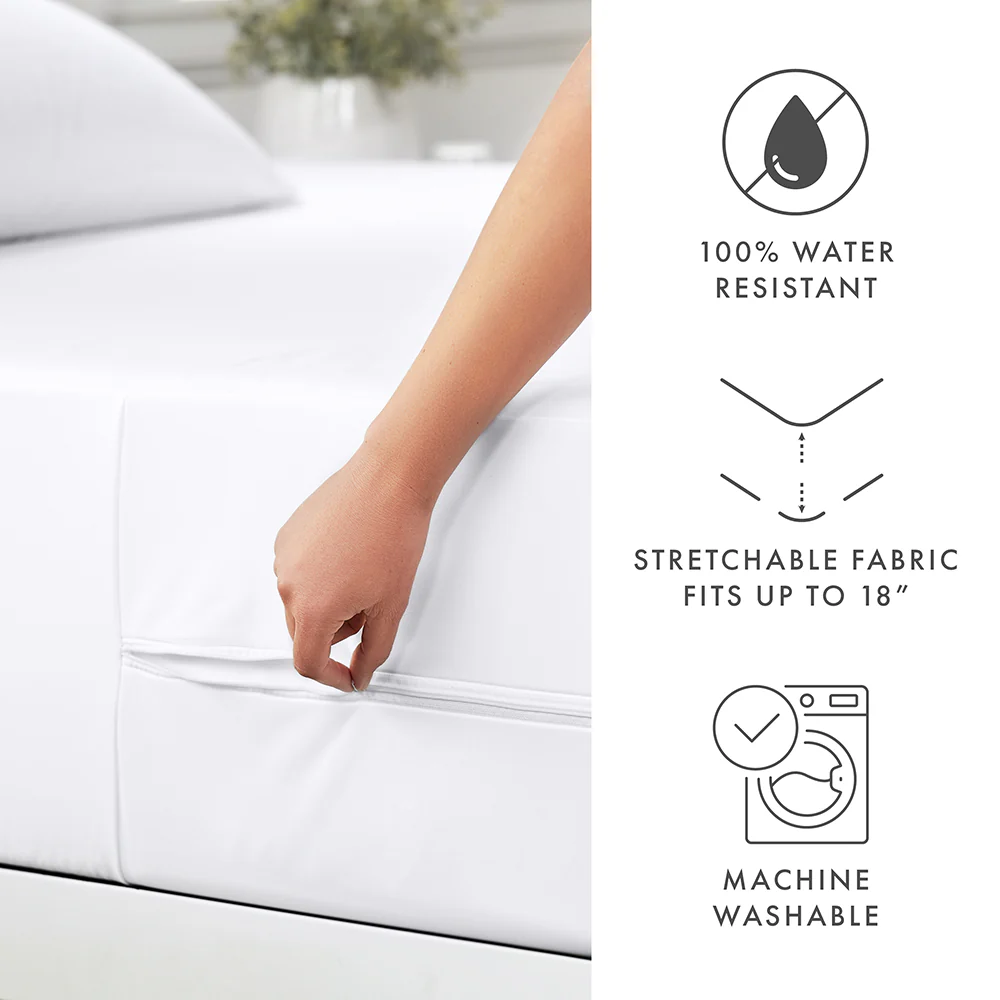 Zipper Enclosed 6-Sided Mattress Encasement - SLEEP60 - Image 3